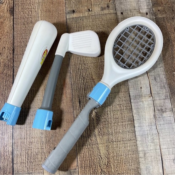 Nintendo Wii Nerf Sports Set with Bat, Golf Club, and Tennis Racket - Picture 1 of 6